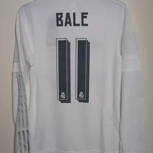 Real Madrid 2016-17 Home Gareth Bale Long Sleeve Jersey
