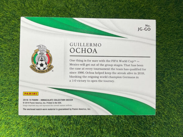 2018-19 Guillermo Ochoa Jumbo Gloves /22 Game Used Immaculate Mexico - Image 2