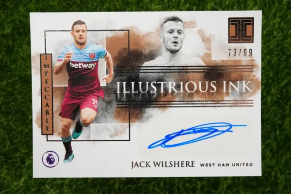 2019-20 Panini Impeccable Jack Wilshere Illustrious Ink Auto 73/99