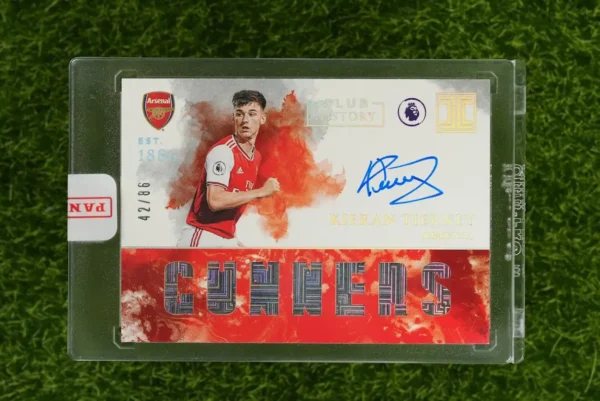 2019-20 Panini Impeccable Kieran Tierney Club History Auto 42/86
