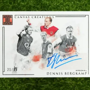 2019-20 Panini Impeccable Dennis Bergkamp Canvas Creations Auto 21/99