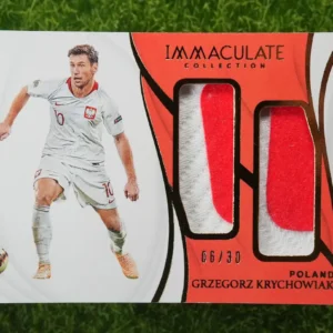 2018-19 Panini Immaculate Collection Grzegorz Krychowiak Dual Patch 06/30