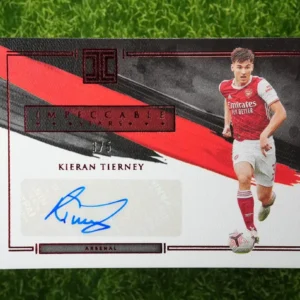 2020-21 Panini Impeccable Kieran Tierney Impeccable Stars Auto 3/5