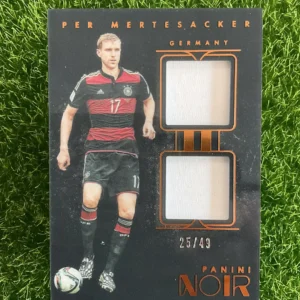 2016-17 Panini Noir Per Mertesacker Dual Patch 25/49
