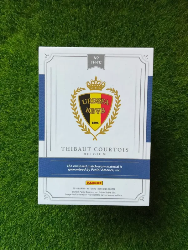 2018 Panini National Treasures Thibaut Courtois Treasured Threads Patch 61/99 - Image 2