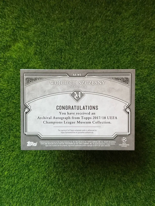 2017-18 Topps Museum Collection Wojciech Szczęsny Archival Auto 43/75 - Image 2