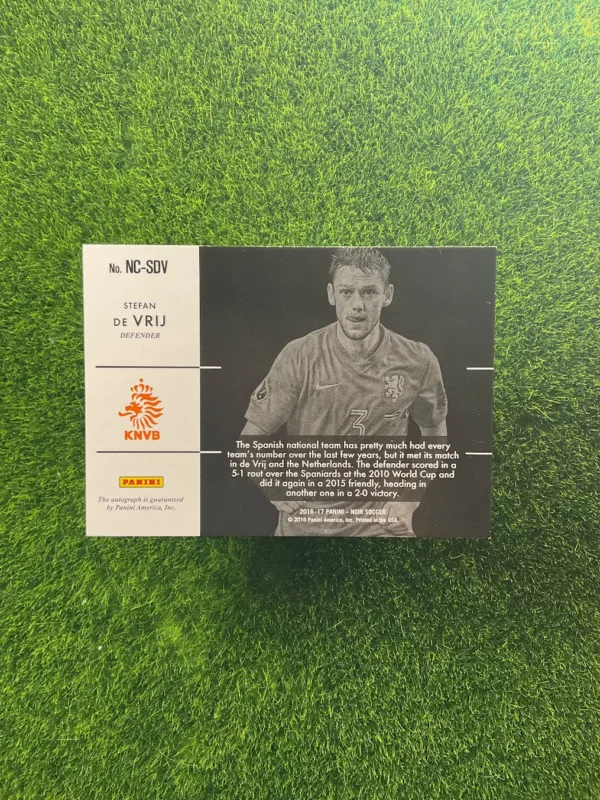 2016-17 Panini Noir Stefan de Vrij Auto 41/99 - Image 2