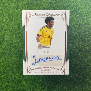 2018 Panini National Treasures Juan Guillermo Cuadrado Penmanship Auto 14/25