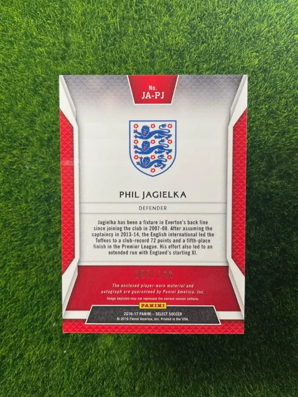 2016-17 Panini Select Phil Jagielka Patch Auto 155/199 - Image 2
