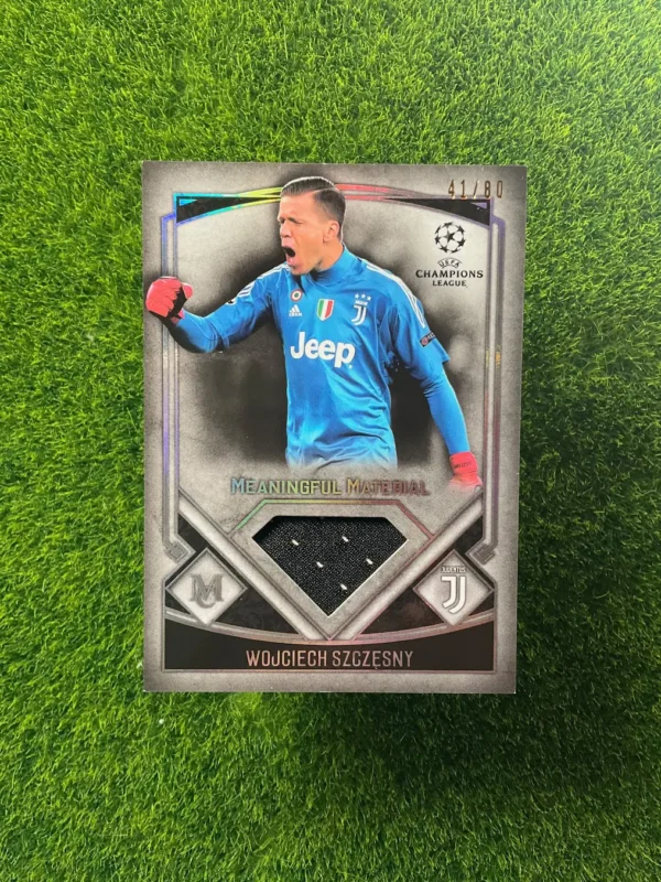 2017-18 Topps Museum Collection Wojciech Szczęsny Meaningful Material Relic 41/80