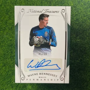 2018 Panini National Treasures Wayne Hennessey Penmanship Auto 45/99