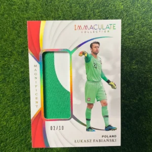 2018-19 Panini Immaculate Collection Łukasz Fabiański Magnificent Patch 02/10