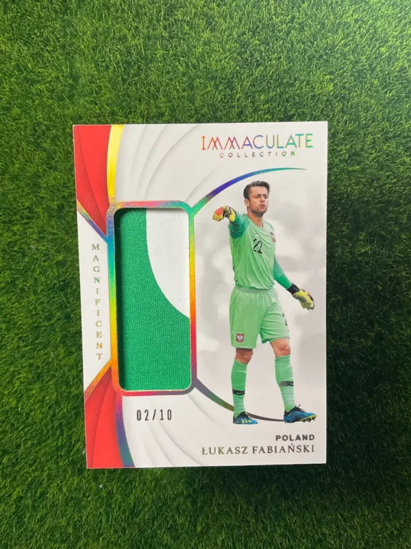 2018-19 Panini Immaculate Collection Łukasz Fabiański Magnificent Patch 02/10