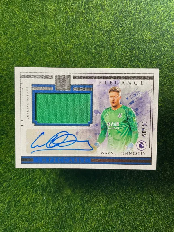 2019-20 Panini Impeccable Wayne Hennessey Elegance Patch Auto 09/35