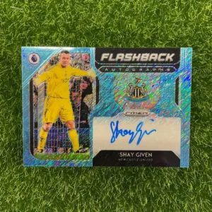 2019-20 Panini Prizm Shay Given Flashback Blue Shimmer Prizm Auto
