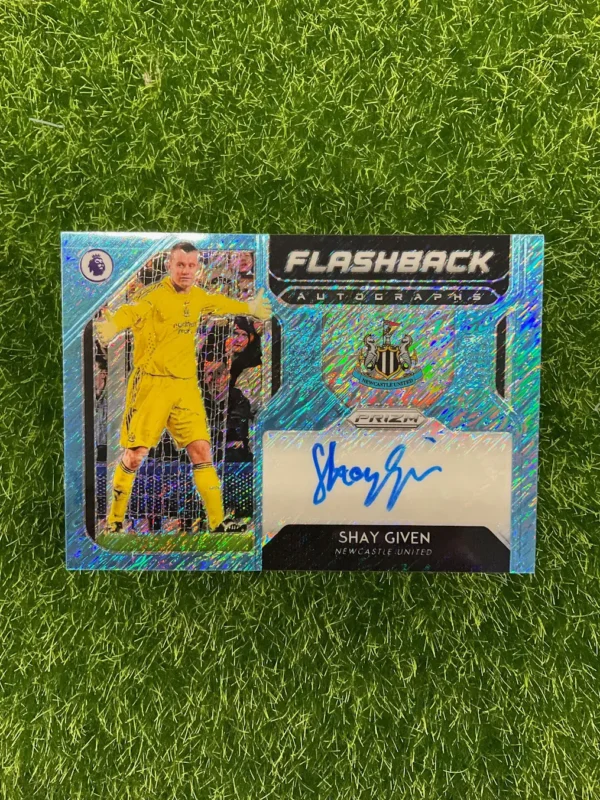2019-20 Panini Prizm Shay Given Flashback Blue Shimmer Prizm Auto
