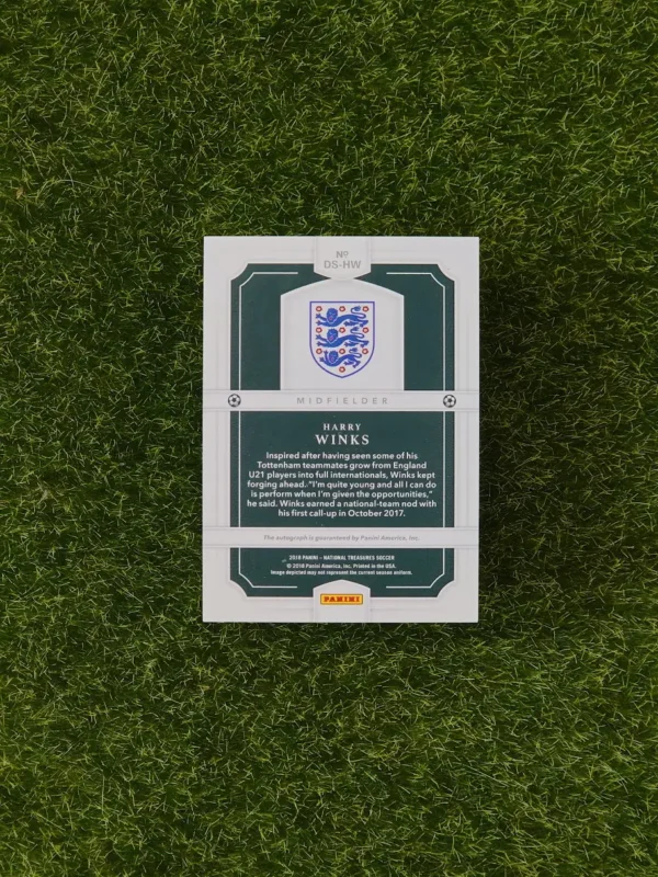 2018 Panini National Treasures Harry Winks Debut Signatures Auto 43/99 - Image 2
