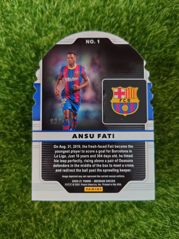2020-21 Panini Obsidian Ansu Fati Supernova 03/10 - Image 2