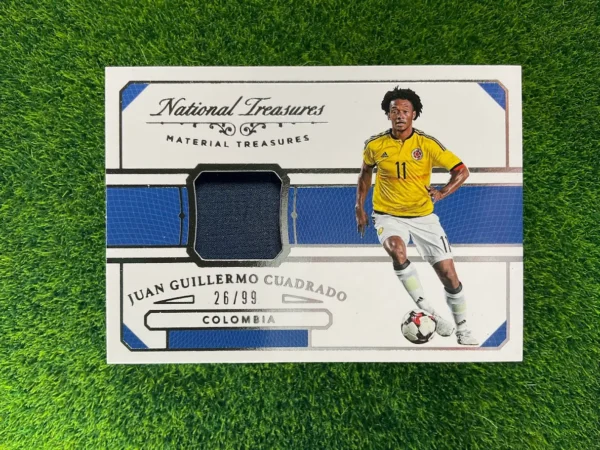 2018 Panini National Treasures Juan Guillermo Cuadrado Material Treasures Patch 26/99