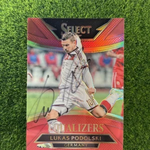 2015-16 Panini Select Lukas Podolski Equalizers Auto Prizm 157/199