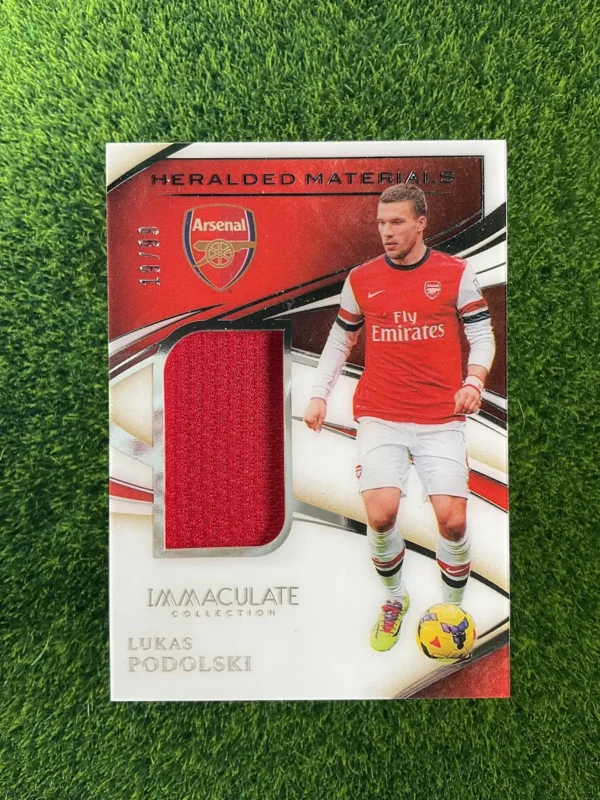 2020 Panini Immaculate Collection Lukas Podolski Heralded Materials Patch 09/99