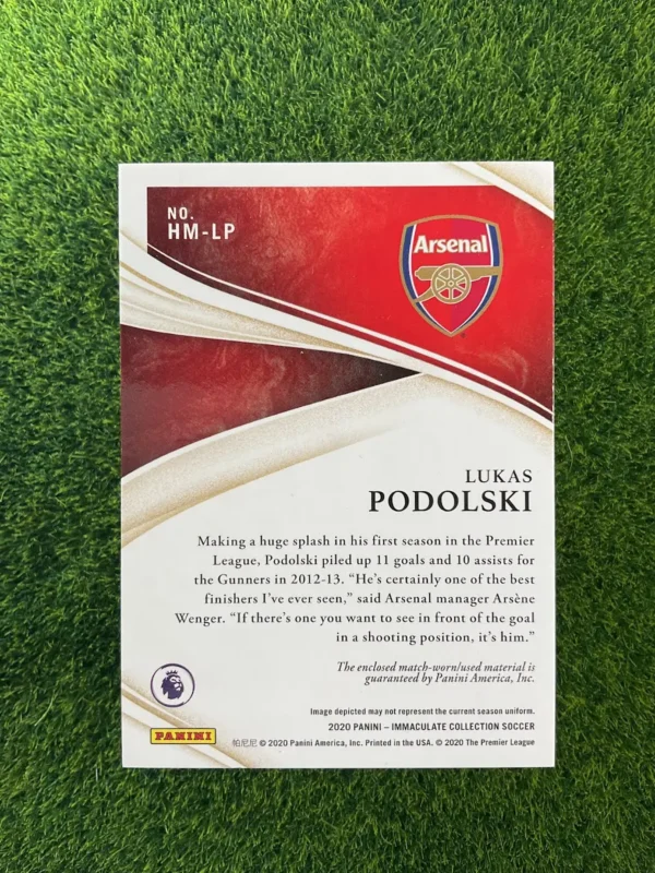 2020 Panini Immaculate Collection Lukas Podolski Heralded Materials Patch 09/99 - Image 2