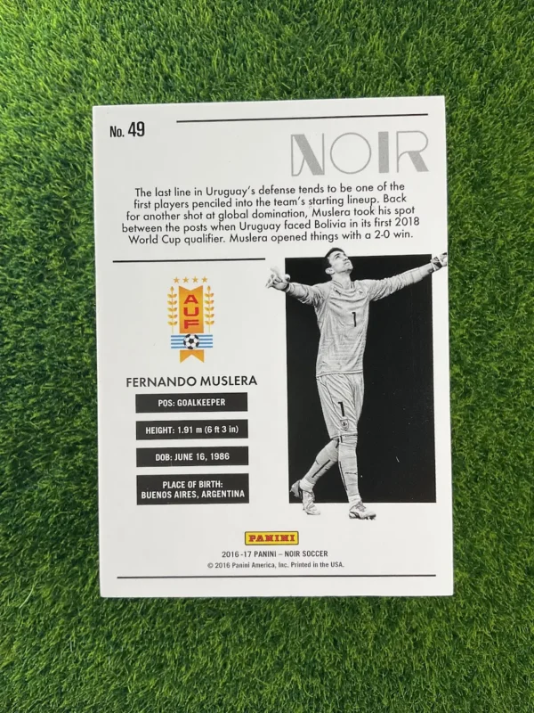 2016-17 Panini Noir Fernando Muslera 58/75 - Image 2
