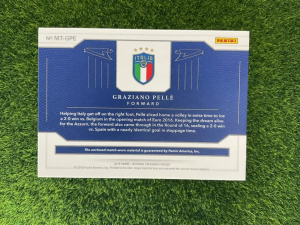2018 Panini National Treasures Graziano Pellè Material Treasures Patch 89/99 - Image 2