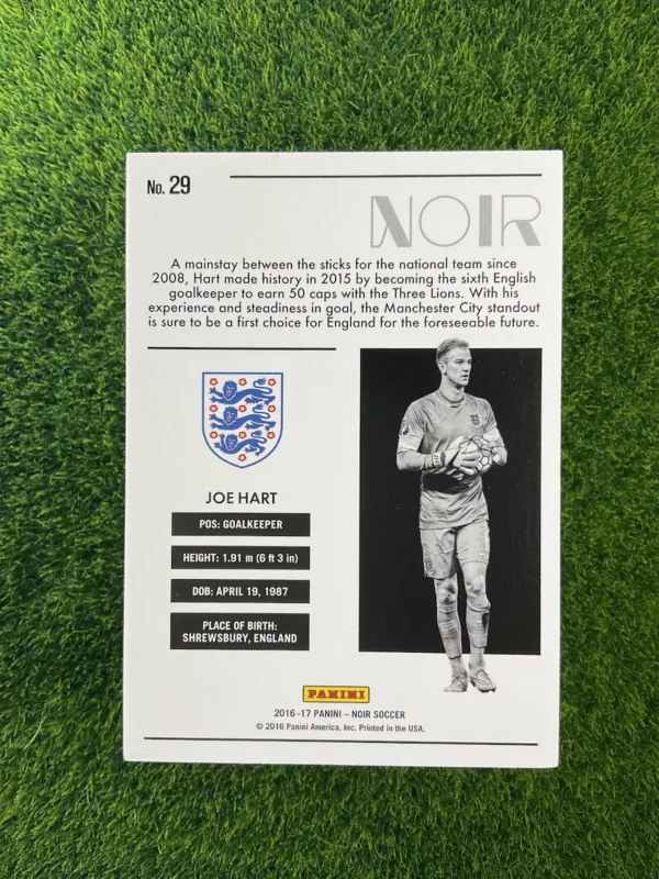 2016-17 Panini Noir Joe Hart 57/75 - Image 2