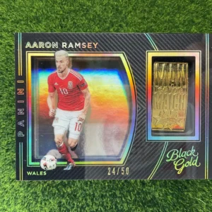 2016-17 Panini Black Gold Aaron Ramsey Man of the Match Memorabilia 24/50