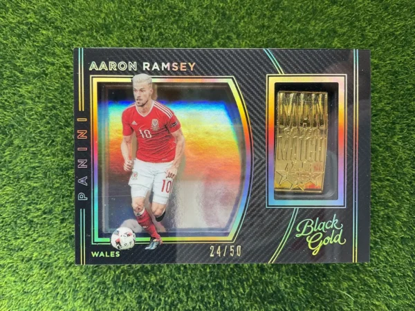 2016-17 Panini Black Gold Aaron Ramsey Man of the Match Memorabilia 24/50
