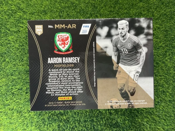 2016-17 Panini Black Gold Aaron Ramsey Man of the Match Memorabilia 24/50 - Image 2