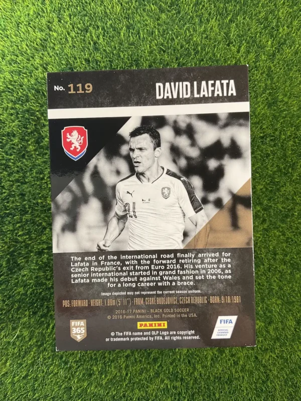 2016-17 Panini Black Gold David Lafata - Image 2