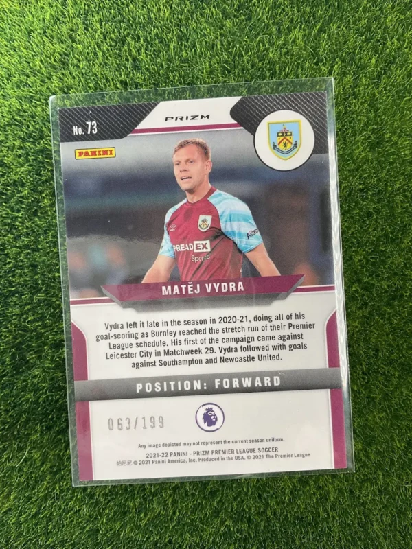 2021-22 Panini Prizm Matěj Vydra Red Prizm 063/199 - Image 2