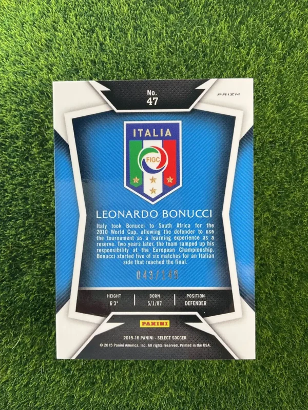 2015-16 Panini Select Leonardo Bonucci Orange Prizm 043/149 - Image 2