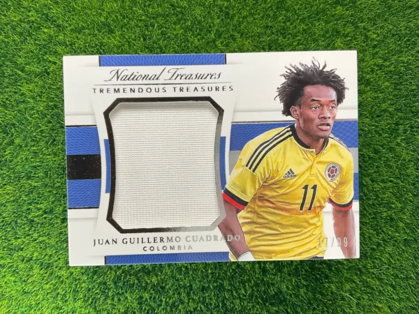2018 Panini National Treasures Juan Guillermo Cuadrado Tremendous Treasures Patch 17/99