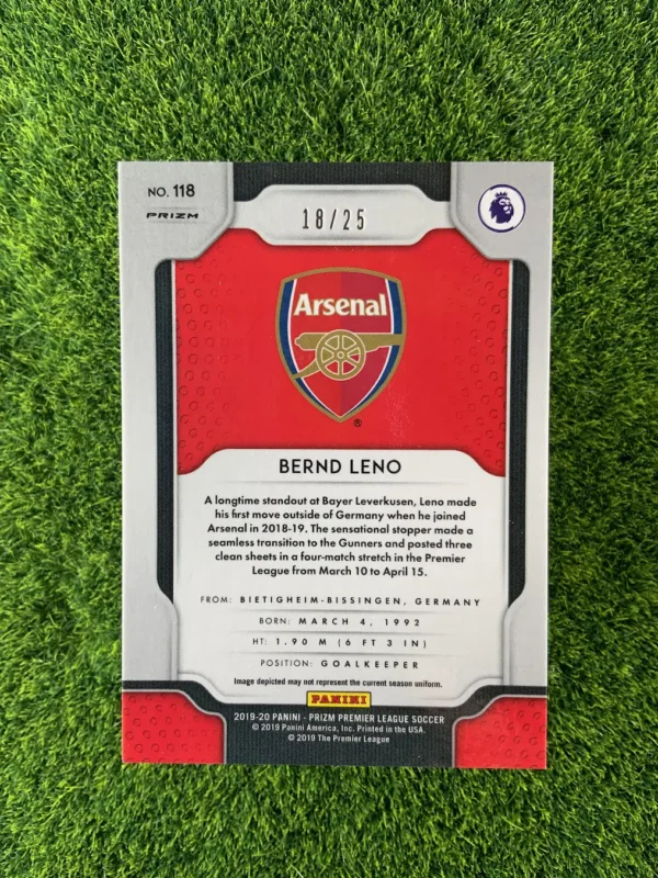 2019-20 Panini Prizm Bernd Leno Orange Prizm 18/25 - Image 2