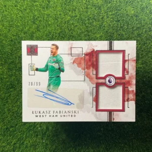 2019-20 Panini Impeccable Łukasz Fabiański Dual Patch Auto 78/99