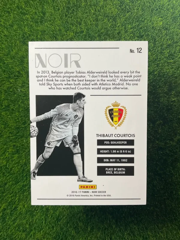 2016-17 Panini Noir Thibaut Courtois 40/75 - Image 2