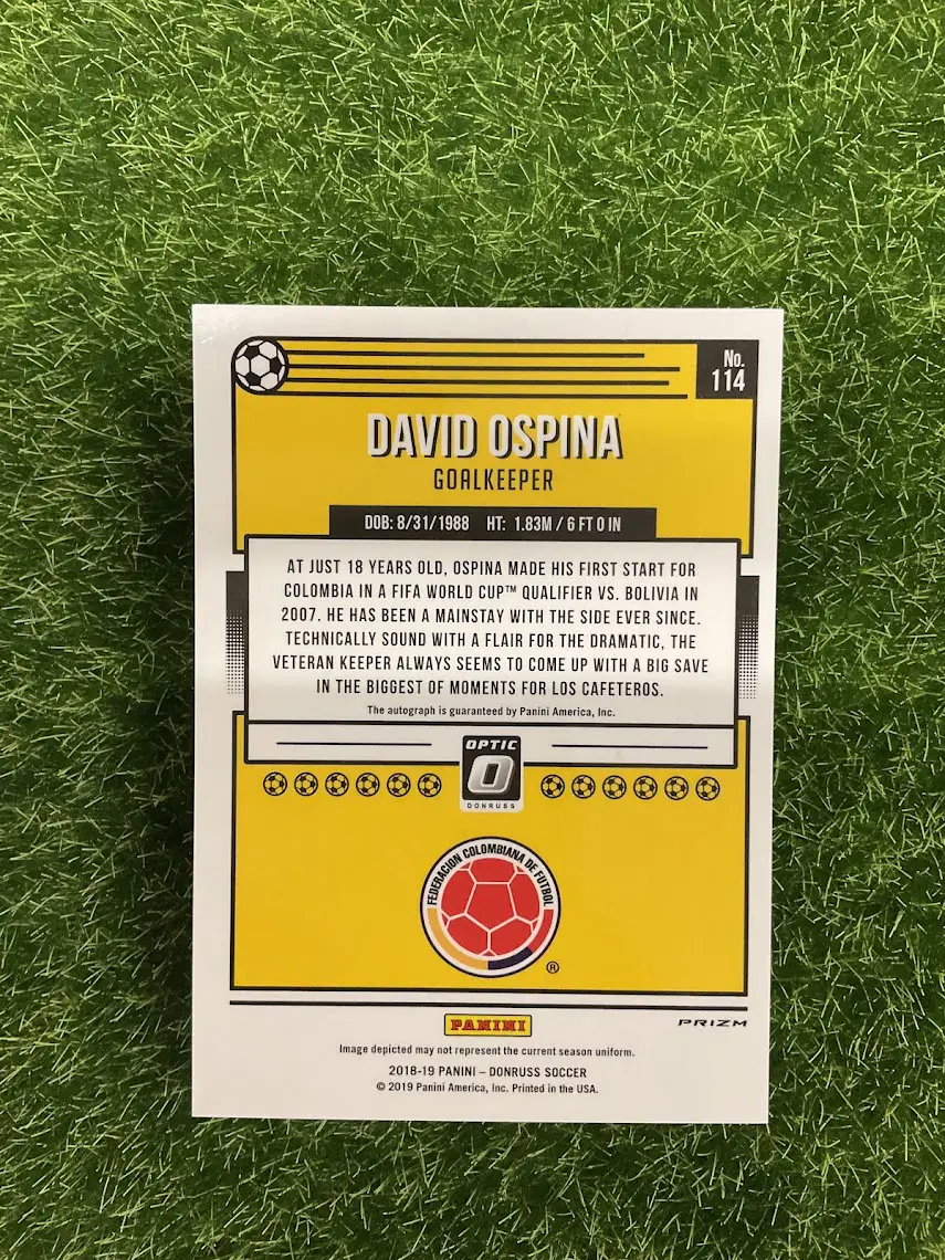 2018-19 Panini Donruss Optic David Ospina Holo Auto - Image 2