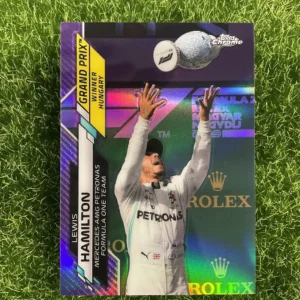 2020 Topps Chrome F1 Lewis Hamilton Grand Prix Winner Purple Refractor 143/399