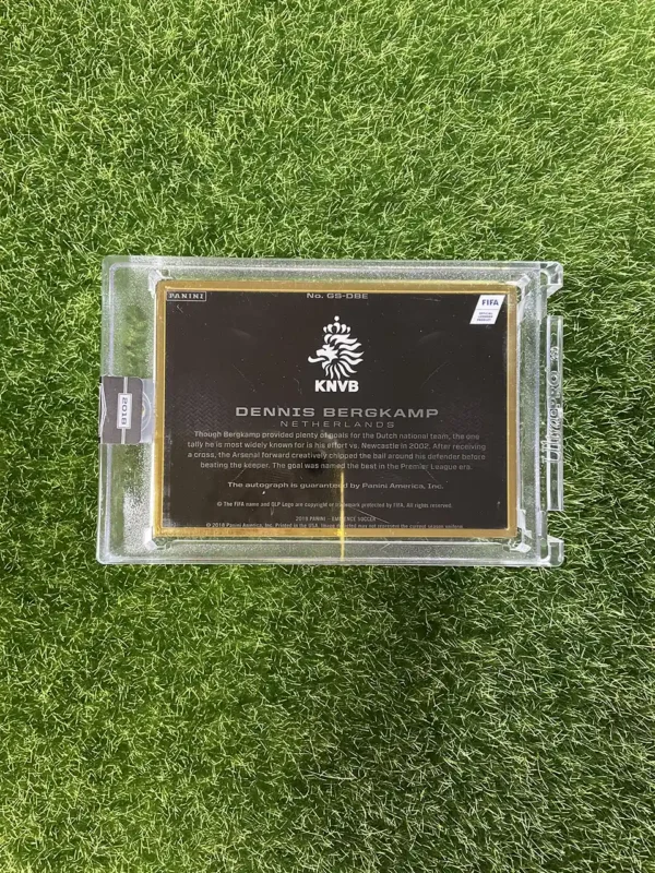 2018 Panini Eminence Soccer Dennis Bergkamp Grand Signatures Auto 4/5 - Image 2