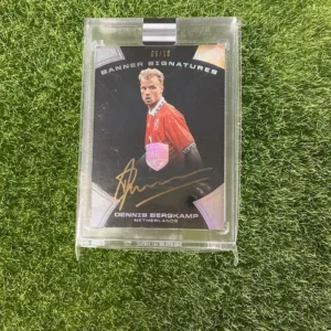 2018 Panini Eminence Soccer Dennis Bergkamp Banner Signatures Auto 05/10