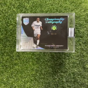 2018 Panini Eminence Soccer Thierry Henry Championship Calligraphy Diamond Auto 03/10