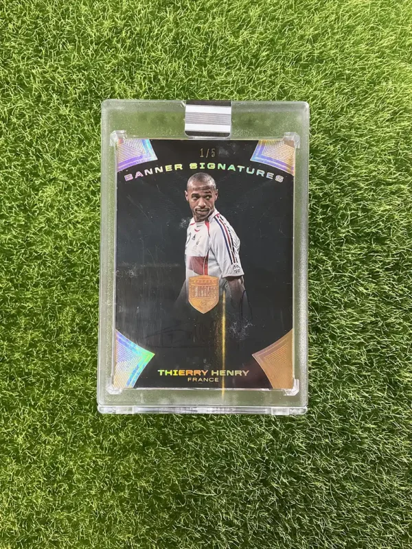 2018 Panini Eminence Soccer Thierry Henry Banner Signatures Auto 1/5