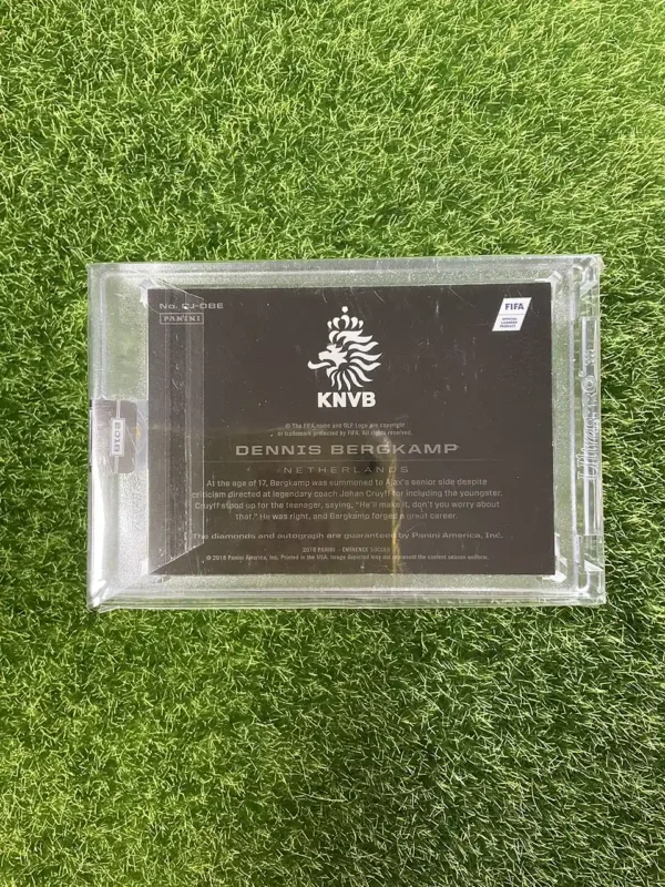 2018 Panini Eminence Soccer Dennis Bergkamp Crown Jewels Diamonds Auto 09/10 - Image 2