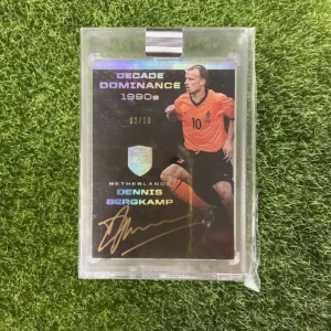 2018 Panini Eminence Soccer Dennis Bergkamp Decade Dominance 1990s Auto 02/10
