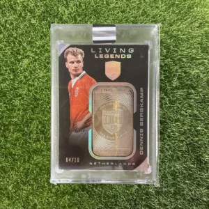 2018 Panini Eminence Soccer Dennis Bergkamp Living Legends Silver Bar 04/10