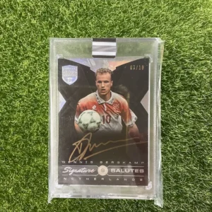 2018 Panini Eminence Soccer Dennis Bergkamp Signature Salutes Diamond Auto 07/10