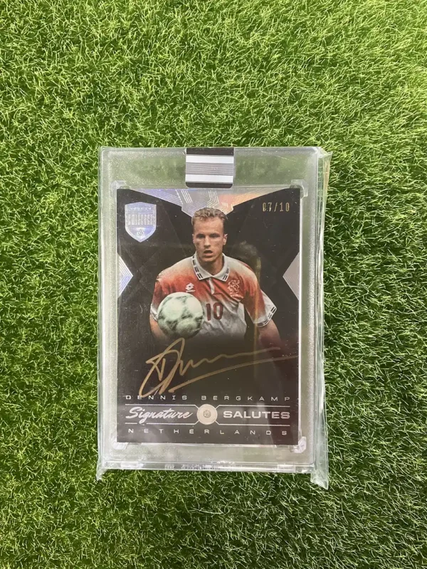 2018 Panini Eminence Soccer Dennis Bergkamp Signature Salutes Diamond Auto 07/10